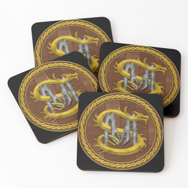 Item preview, M S Dragon Sigil Round Shield Gold and Silver 4 designed and sold by Swabcraft.