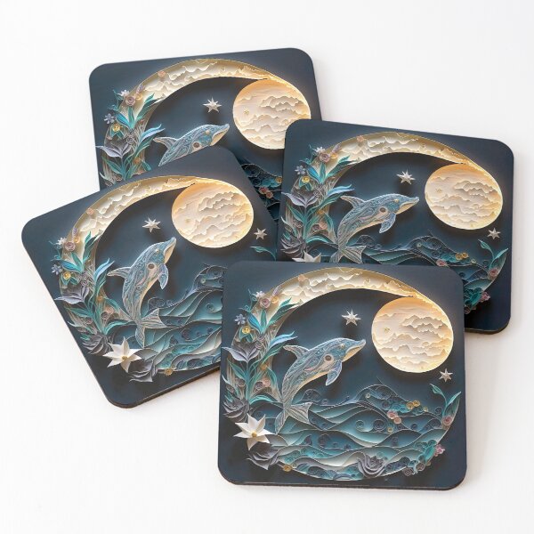 Item preview, Paper Moonlight Dolphin designed and sold by Matt's Artificial Nature.