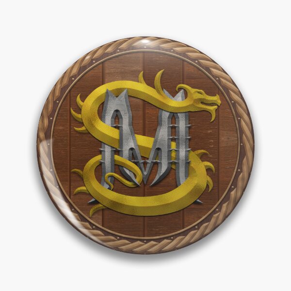 Item preview, M S Dragon Sigil Round Shield Gold and Silver 8 designed and sold by Swabcraft.