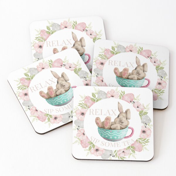 Item preview, Relax, Sip Some Tea, Bunny in a Tea Cup designed and sold by JDreaming.