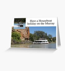 Murray River houseboating Greeting Card