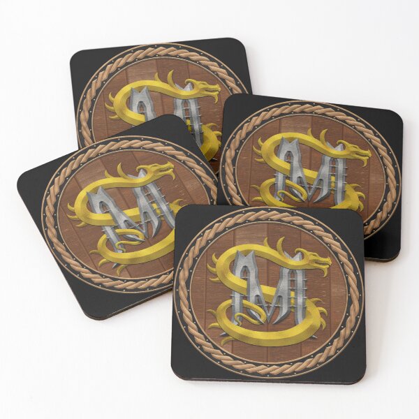 Item preview, M S Dragon Sigil Round Shield Gold and Silver 9 designed and sold by Swabcraft.