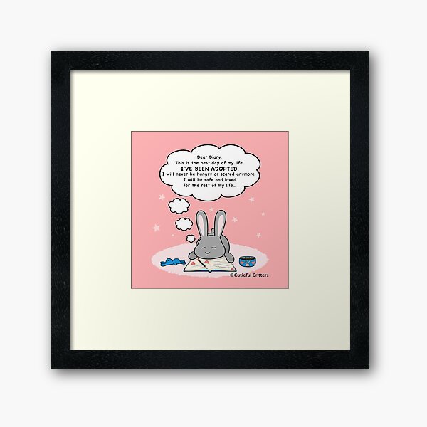 Item preview, Diary of a rescued bunny designed and sold by Cutieful Critters.