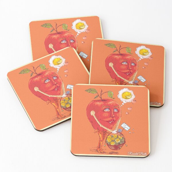 Item preview, Apple Lady Receives Flowers  designed and sold by RonaldBottsArt.
