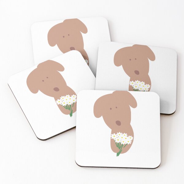 Item preview, Puppy holding flowers designed and sold by h55555ng.