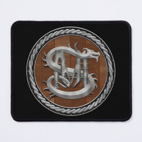 Item preview, M S Dragon Sigil Round Shield Silver 3 designed and sold by Swabcraft.