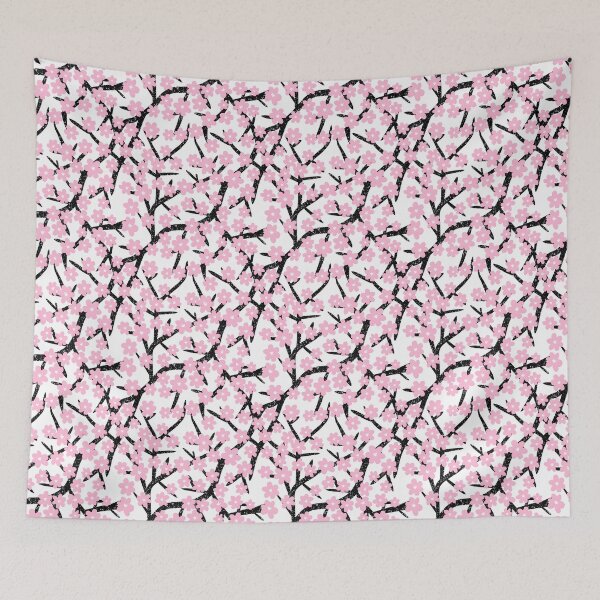 Item preview, Cherry Blossoms Spring Floral Pattern White designed and sold by Julie Erin Designs.