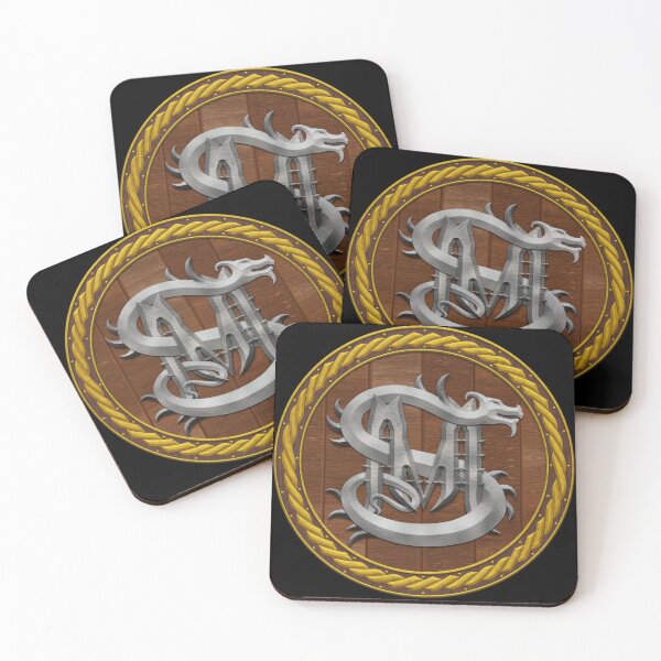 Item preview, M S Dragon Sigil Round Shield Silver 4 designed and sold by Swabcraft.
