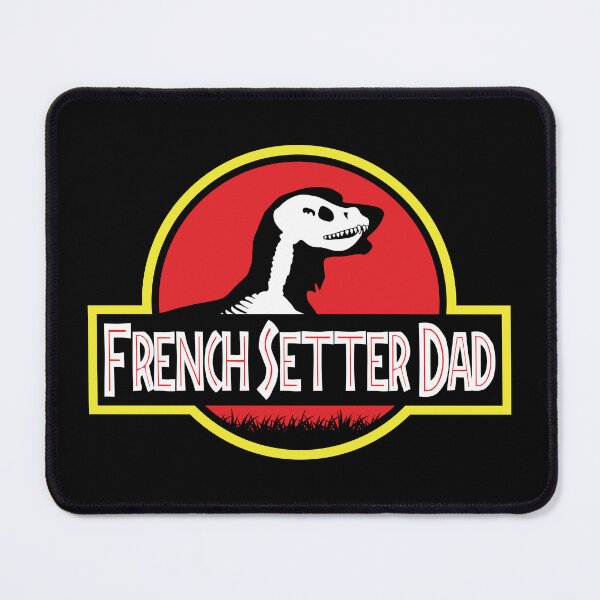 Item preview, (For Dark Background) Jurassic French Setter Dad designed and sold by More Cute Dogs.