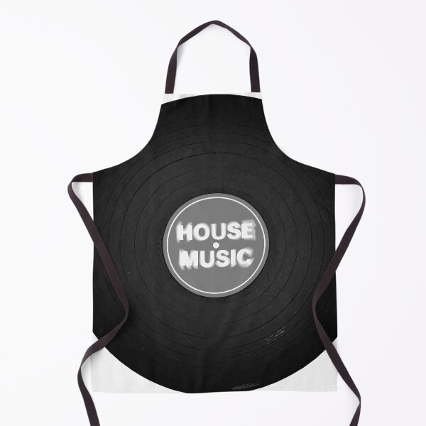 Item preview, House Music vinyl record - black and white version designed and sold by PeterADesign.