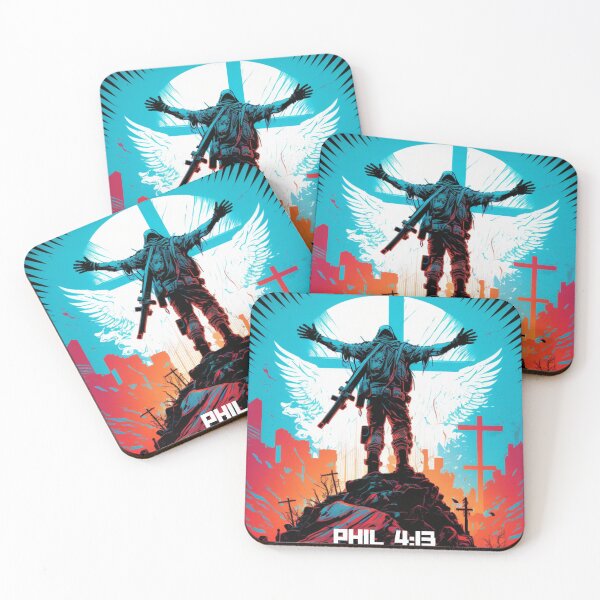Item preview, Cyber Strength: Philippians 4:13 Verse in Cyberpunk Design designed and sold by christiantkd.