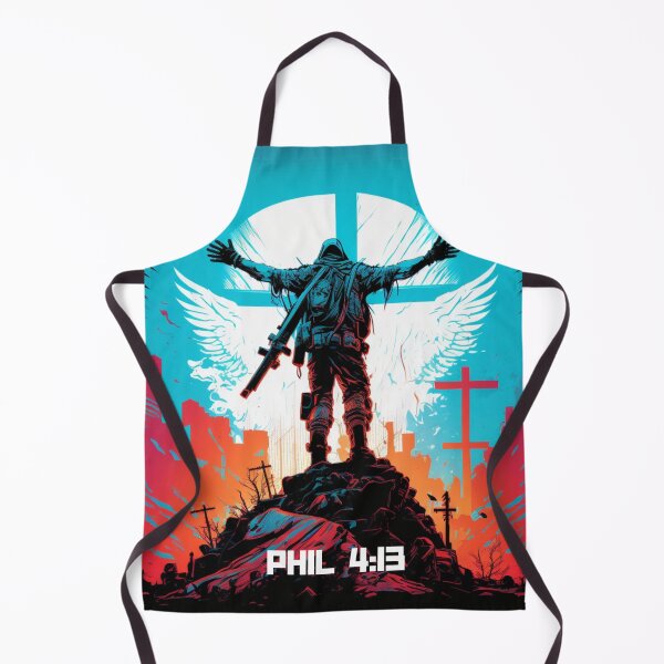Item preview, Cyber Strength: Philippians 4:13 Verse in Cyberpunk Design designed and sold by christiantkd.