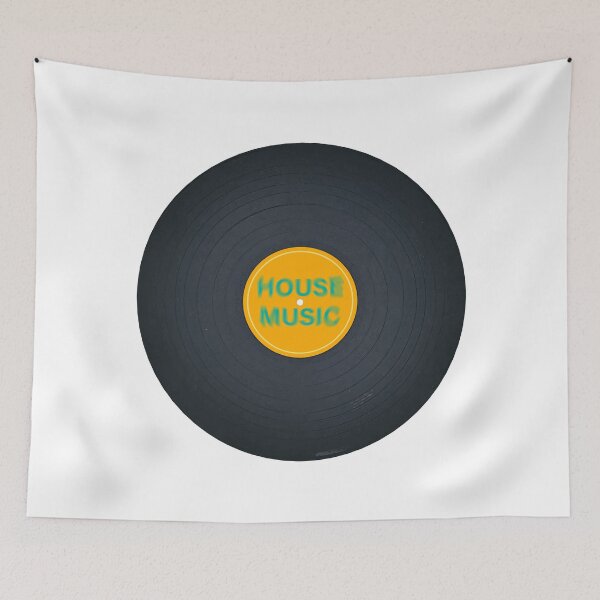 Item preview, House Music vinyl record - yellow and green version designed and sold by PeterADesign.