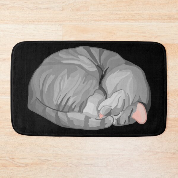 Item preview, Sleeping Curled Gray Tabby Cat designed and sold by Deborah Camp.