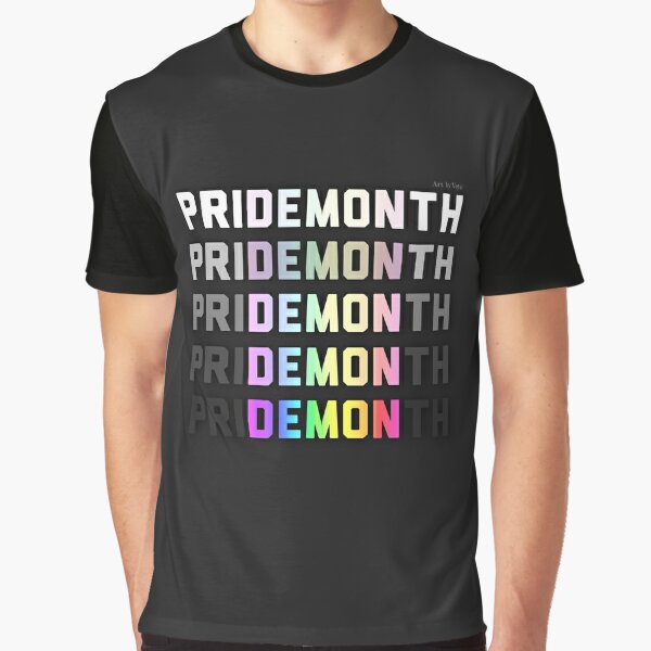 PriDEMONth black Graphic T-Shirt
