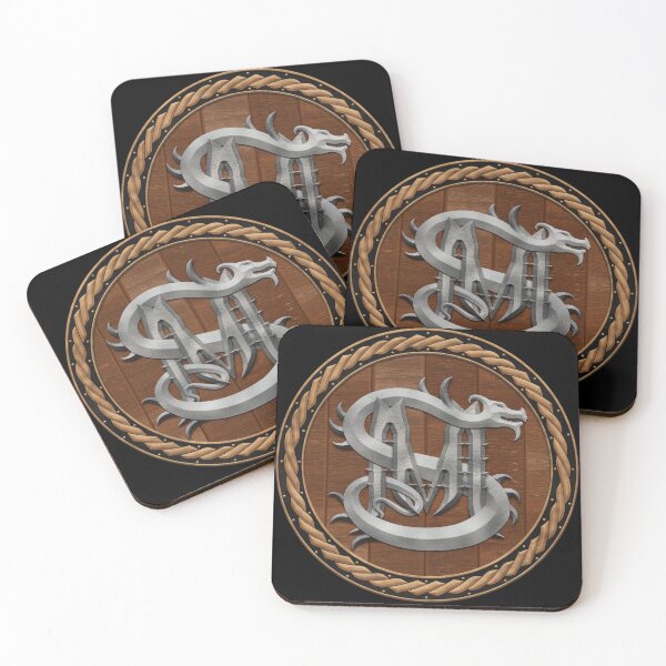Item preview, M S Dragon Sigil Round Shield Silver 9 designed and sold by Swabcraft.