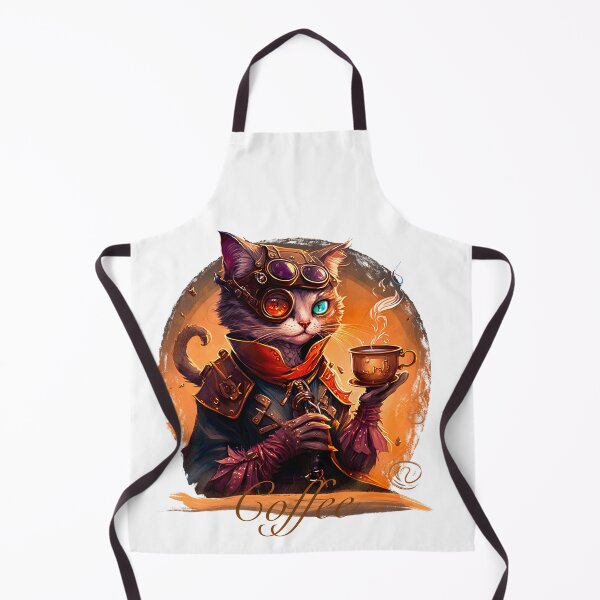 Item preview, Cat coffee steam punk  designed and sold by nemfisart.