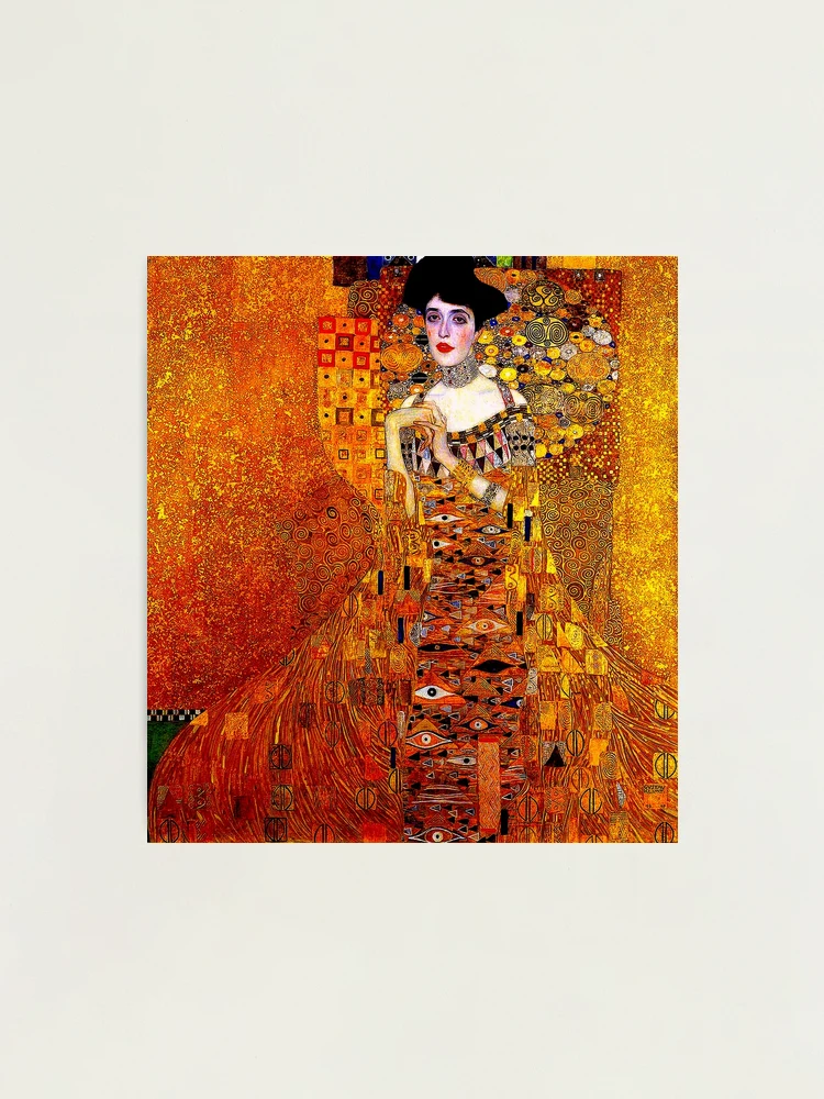 LADY IN GOLD : Gustav Klimt 1912 High Definition Painting Print"  Photographic Print for Sale by posterbobs | Redbubble