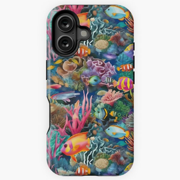 Vista previa del artículo con la obra «Peces en Arrecife de Coral», diseñado y vendido por DeltaV-Art.