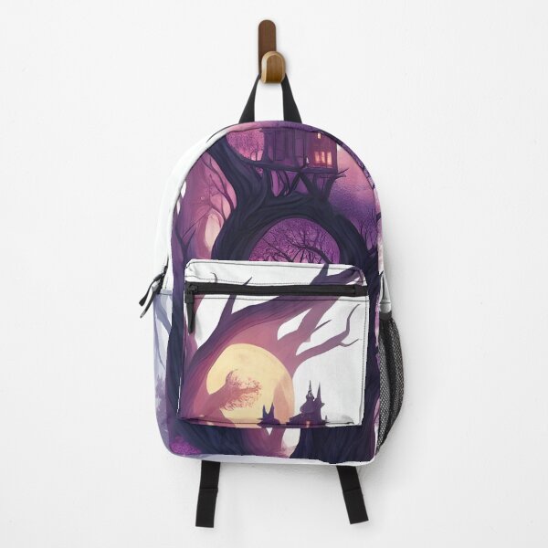 Item preview, Village in a fantasy forest watercolor designed and sold by MudbloodStore.