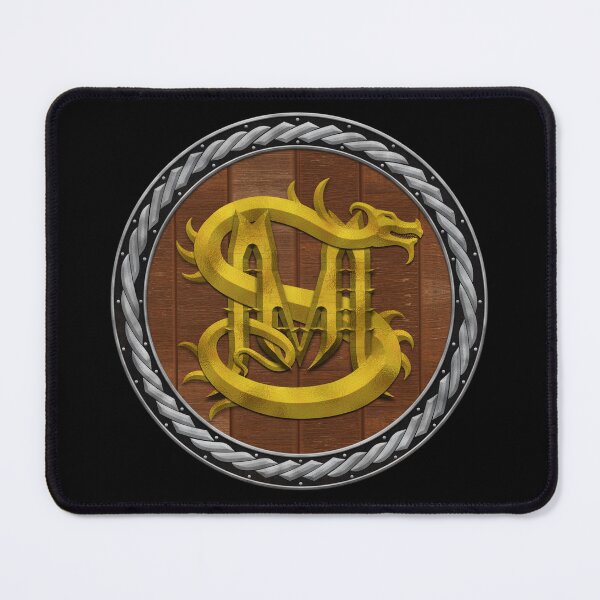 Item preview, M S Dragon Sigil Round Shield Gold 3 designed and sold by Swabcraft.