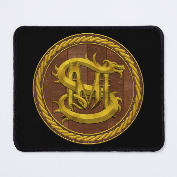 Item preview, M S Dragon Sigil Round Shield Gold 4 designed and sold by Swabcraft.