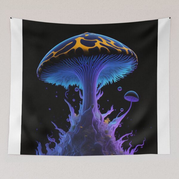 Aperçu de l'œuvre Glowing Mushroom #76 Part of the Glowing Mushroom Collection créée et vendue par Psychedelic Psychos.
