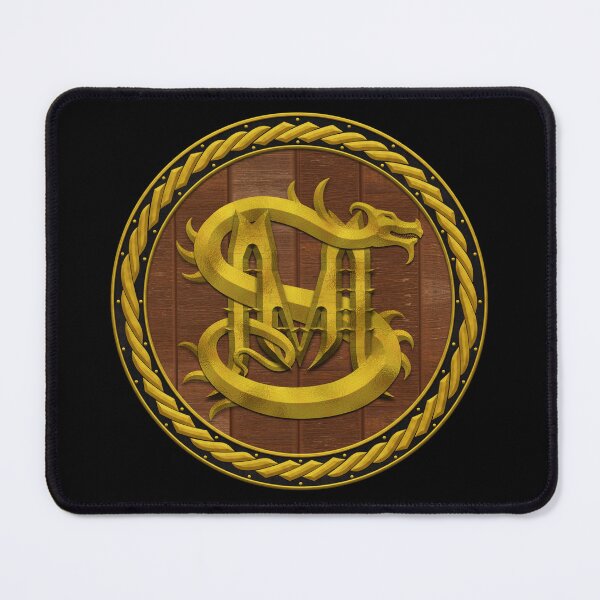 Item preview, M S Dragon Sigil Round Shield Gold 5 designed and sold by Swabcraft.