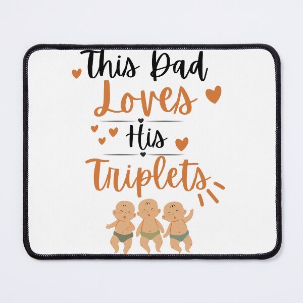 Item preview, This Dad Loves his Triplets Sticker designed and sold by BOUMNESS.