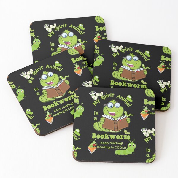 Item preview, Bookworm, reading is cool, keep reading, - reading  poster designed and sold by K.M. Creations.