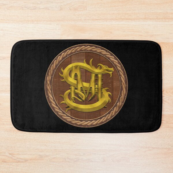 Item preview, M S Dragon Sigil Round Shield Gold 8 designed and sold by Swabcraft.