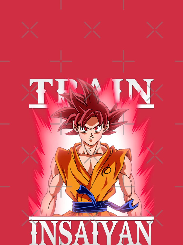 Train Insaiyan Goku Super Saiyan God (Manga Aura) DB/DBZ/DBGT/DBS  iPhone  Case for Sale by Wicked Designs