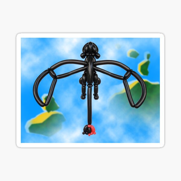 Toothless in Flight Sticker
