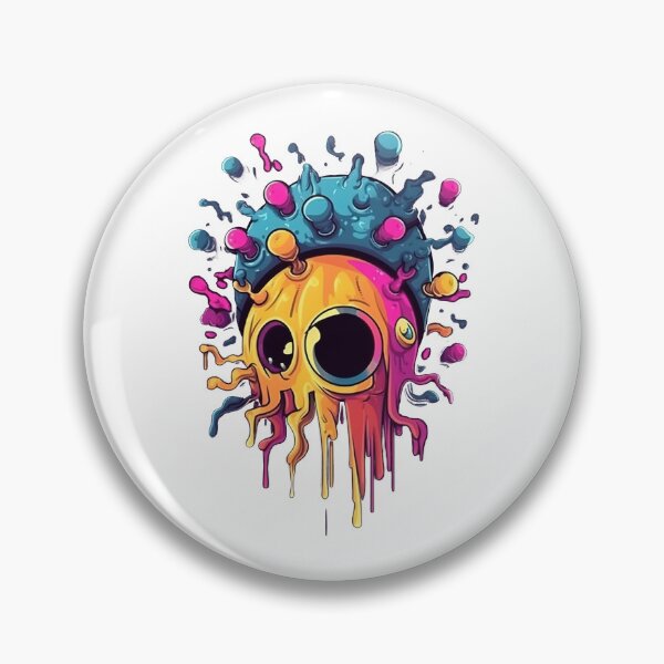 Item preview, Funny Atychiphobia Scared Light Bulb - Abstract Expressionism Art designed and sold by DaringPrintsCo.