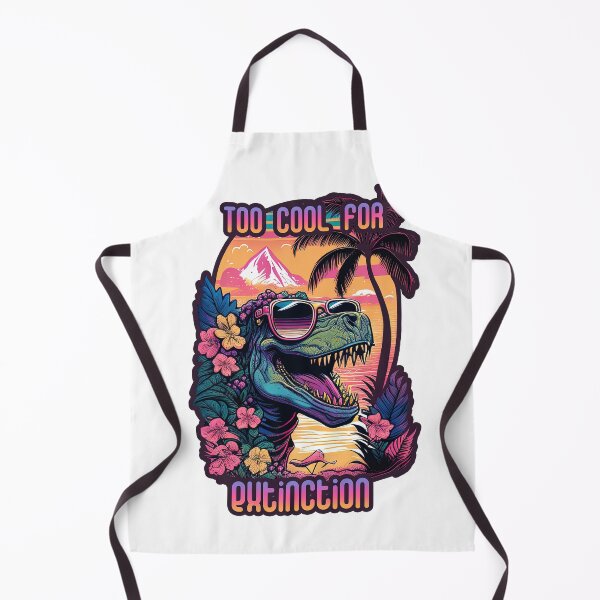 Item preview, Too cool for extinction: Happy T-rex dinosaur designed and sold by RK - Shop.