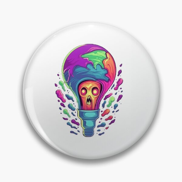 Artikelvorschau, Funny Atychiphobia Scared Light Bulb Abstract Expressionism Art Humor Phobia entworfen und verkauft von DaringPrintsCo.