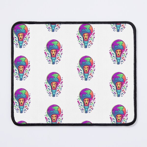 Aperçu de l'œuvre Funny Atychiphobia Scared Light Bulb Abstract Expressionism Art Humor Phobia créée et vendue par DaringPrintsCo.