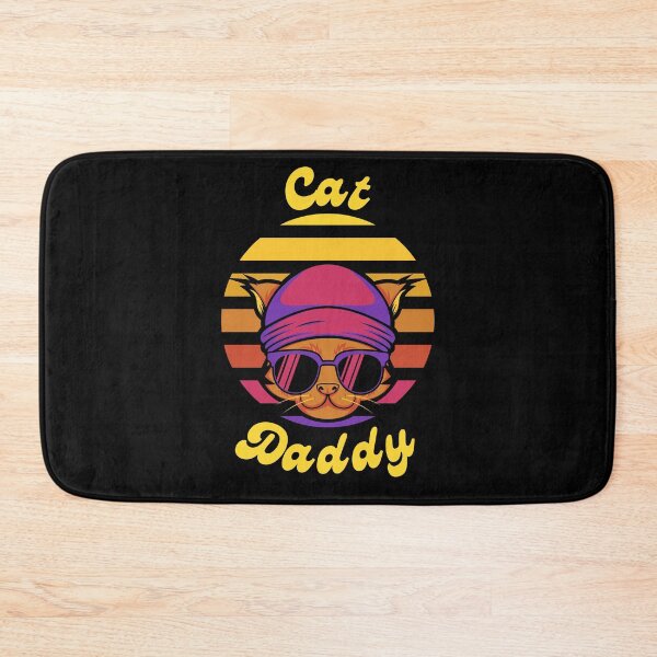 Item preview, Cat Daddy Black Cat vintage Eighties Style Cat Retro designed and sold by Shop801.