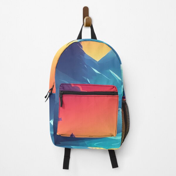 Item preview, Colorfull mountain sunset in pastel colours designed and sold by SJG-digital.