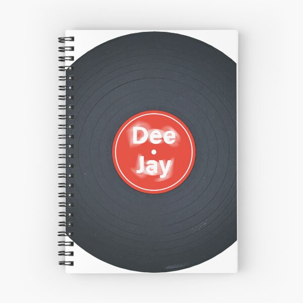 Aperçu de l'œuvre Disque vinyle Dee Jay - Version Dj rouge créée et vendue par PeterADesign.
