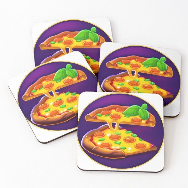 Item preview, Pizza with basil, cheese and pepperoni designed and sold by digitalcoach.