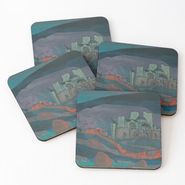 Item preview, The Doomed City (1914) by Nicholas Roerich  designed and sold by GrandBlueDesign.