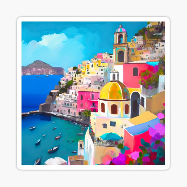 Item preview, Amalfi Dreams: Colorful Amalfi Coast in Italy designed and sold by Amalie A.
