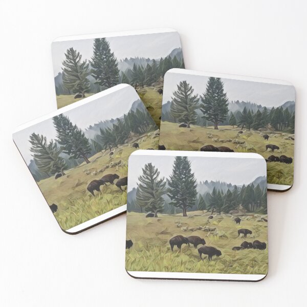 Item preview, Grazing Buffalo. designed and sold by MADCATsDA.