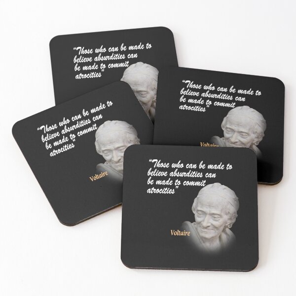 Item preview, Voltaire Quote On Absurdities And Atrocities designed and sold by My Photo Shop.
