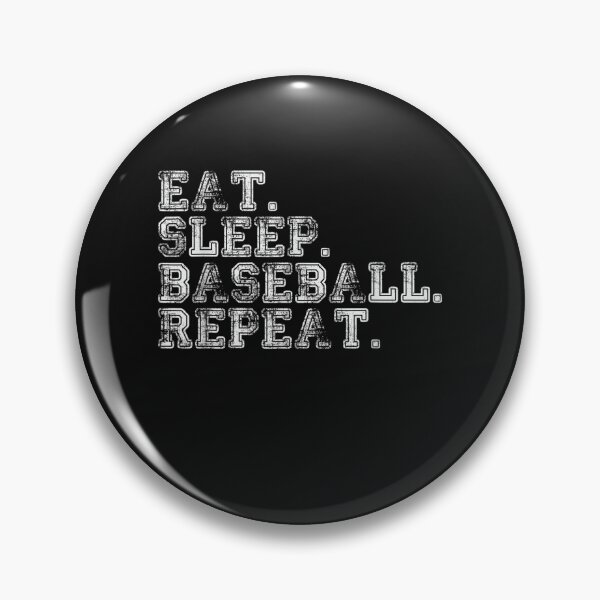 Item preview, Eat Sleep Baseball Repeat Baseball Player Funny Baseball  designed and sold by designerDop.
