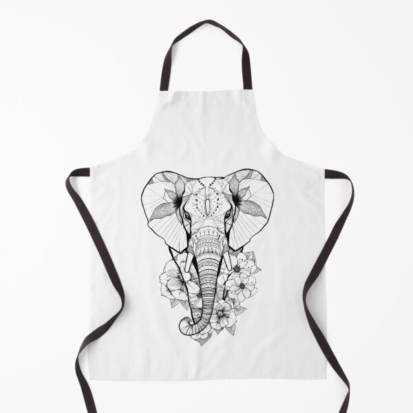 Item preview, Geometric flower elephant designed and sold by alxndraai.