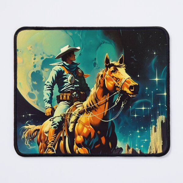 Item preview, A Retro-Futuristic Space Cowboy designed and sold by Taudalpoi.