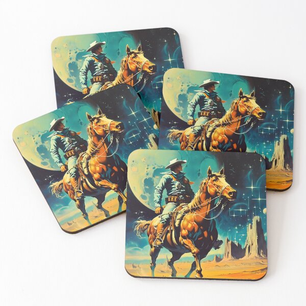 Item preview, A Retro-Futuristic Space Cowboy designed and sold by Taudalpoi.