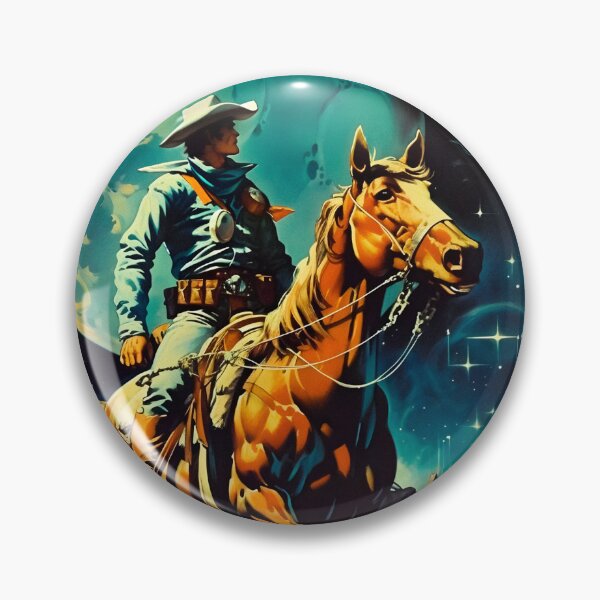 Item preview, A Retro-Futuristic Space Cowboy designed and sold by Taudalpoi.